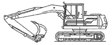 patentino macchine movimento terra escavatore idraulico a cingoli